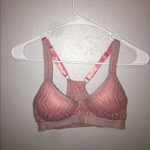 pink lace bra